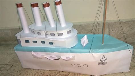 Paper Titanic ship Model - YouTube