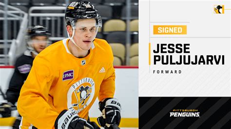 Penguins Sign Forward Jesse Puljujarvi to a Two-Year Contract ...