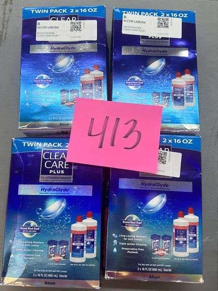 4 Boxes Of Contact Solution Earls Auction Company