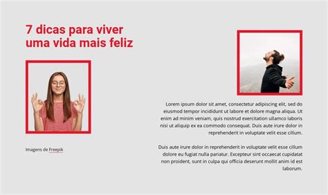 7 Dicas Para Viver Uma Vida Mais Feliz Modelo Html