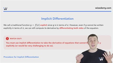 Implicit Differentiation Wize University Calculus 1 Textbook Wizeprep