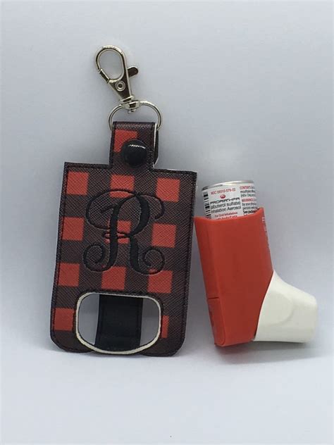 Personalized Inhaler Case Keychain Inhaler Holder Buffalo Etsy