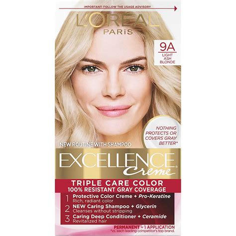 L Oreal Paris Excellence Creme Coloración Permanente Para El Cabello Rubio Ceniza