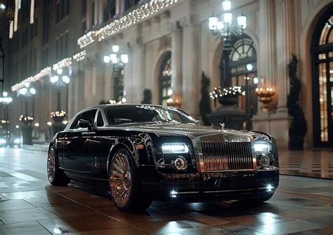 premium photo  black car   headlights    headlights