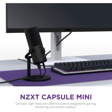 Micr Fono Nzxt Capsule Mini Usb Microphone High Resolution