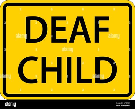 Deaf Child Sign On White Background Stock Vector Image And Art Alamy