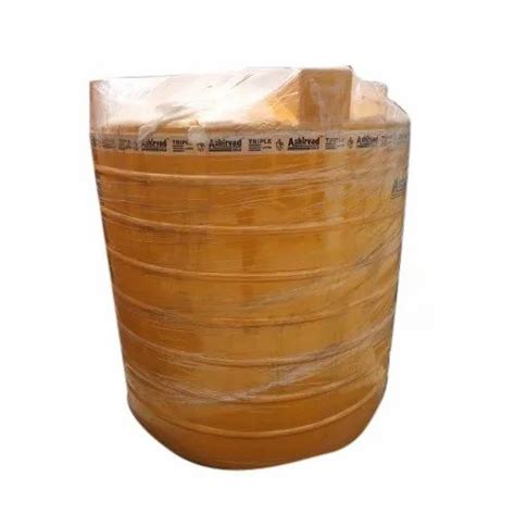 Triple Layer LLDPE 1500 Liter Ashirvad Yellow Water Storage Tank At Rs