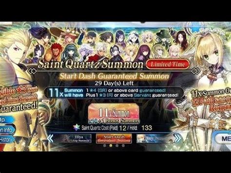 Fate Grand Order Start Dash Guaranteed Summon Back To School NA YouTube