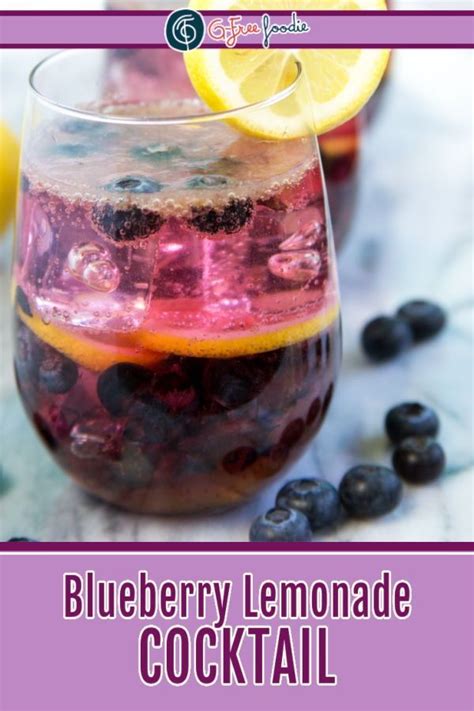 Boozy Lemonade Blueberry Cocktail Recipe Blueberry Cocktail Drink Recipes Nonalcoholic