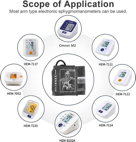 Isforu Large Blood Pressure Cuff Replacement Upper Arm Cuff For