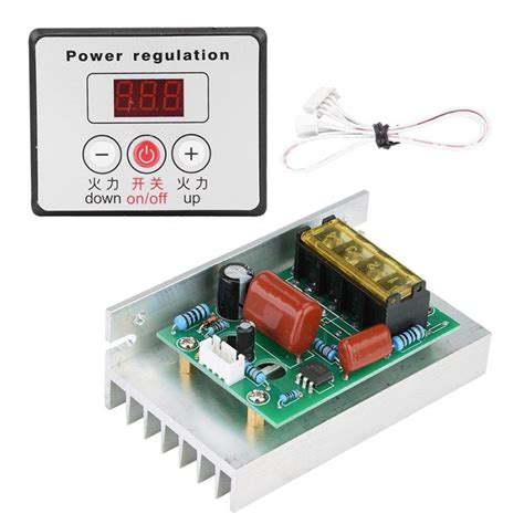 Regulador De Tensão AC 220V 6000W SCR Controlador De Velocidade Do