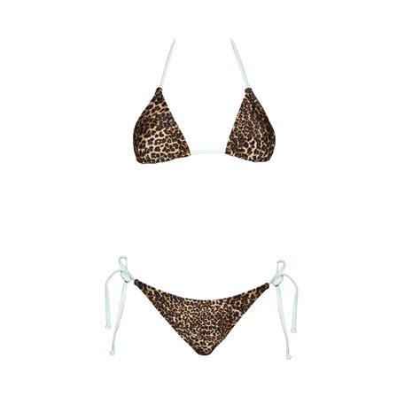 Lola Leopard Print Bikini Snow L Swimwear