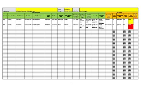 Risk Register Excel Template - prntbl.concejomunicipaldechinu.gov.co