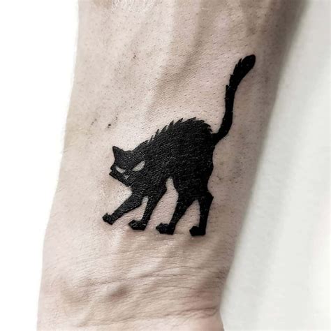Unleash Your Inner Feline With A Bold Black Cat Head Tattoo Click