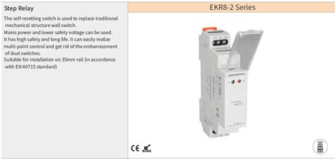 Relé de llamada reinicio y monoestable de paso EKR8 2 China ETEK