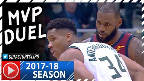 Lebron James Vs Giannis Antetokounmpo Mvp Duel Highlights 2017 10 20 Cavs Vs Bucks Must See