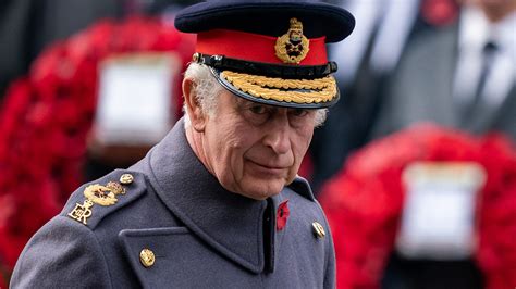 WATCH: King Charles overcome with emotion during first Remembrance Service without Queen | HELLO!