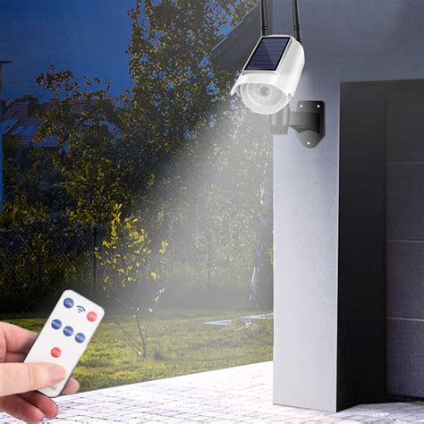 Kafsov Solar Powered LED Security Camera With Motion Sensor And