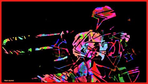 Abstract Trombone Player Digital Art By Tony Adamo Fine Art America