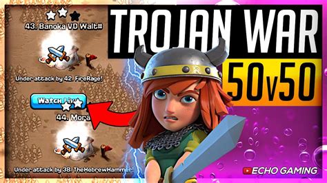 Clash Of Clans Wasnt Ready For This Insane V Trojan War Youtube