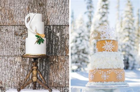 Crazy Gorgeous Winter Wedding Cakes Southbound Bride