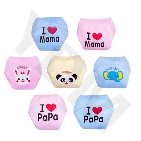 1 шт., моющиеся подгузники для маленьких мальчиков и девочек, милая ...