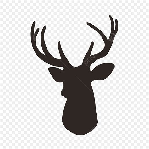 Deer Antlers Clipart Vector Brown Deer Head Antlers Clip Art Deer