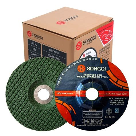 Songqi Abrasive Disc Resin Grinding Wheel For Stainless Steel And Metal