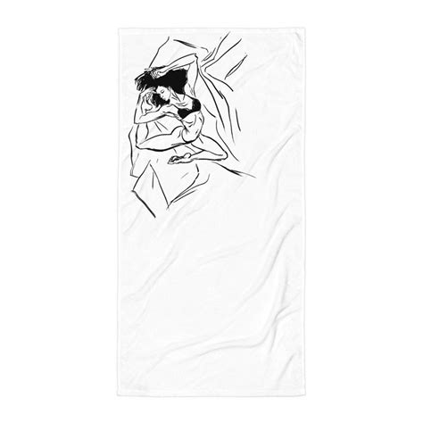 Sexy Towel Art Bikini Beach Towel White And Black Towel Sexy Bath Towel Etsy