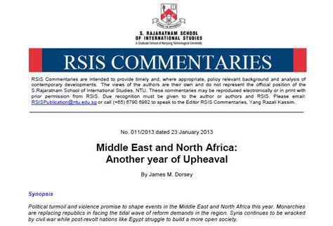 Middle East and North Africa: Another Year of Upheaval | Middle East ...