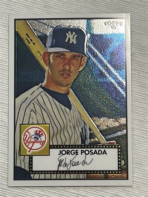 2007 Topps 52 Debut Flashbacks Chrome DFC12 Jorge Posada 1952 EBay