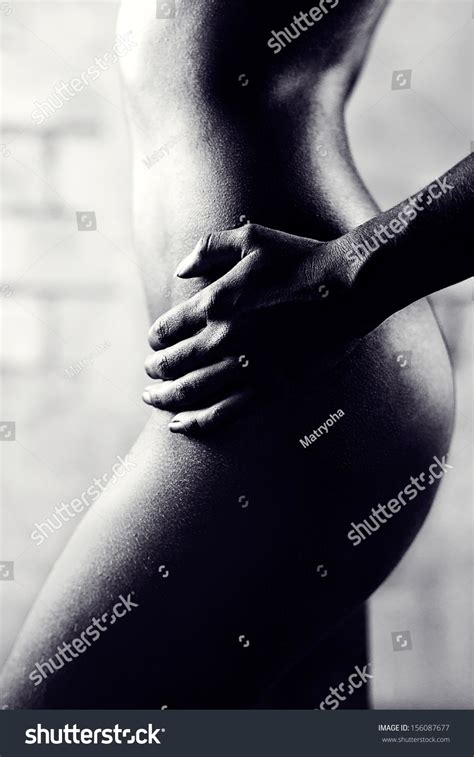 Black White Photo Naked Female Body Stock Photo Edit Now 156087677