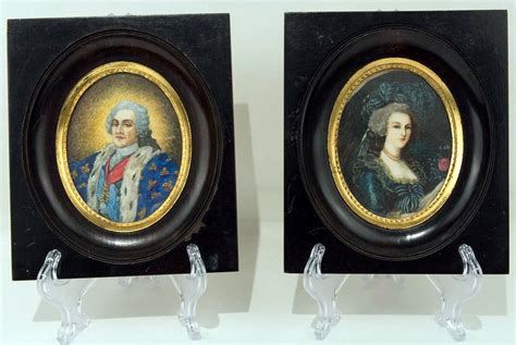 Miniaturportraits Ludwig Xvi Und Marie Antoinette