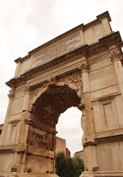 Arch of Titus in the Roman Forum Stock Photo - Image of history, arched ...