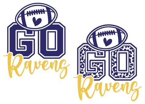 American Football Svg Go Ravens Free Svg File For Members Leopard