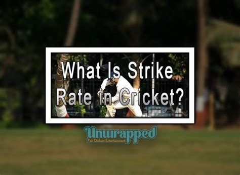 What Is Strike Rate In Cricket Australiaunwrapped