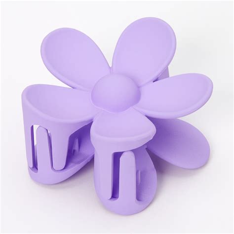 Lilac Matte Flower Hair Claw | Hair claw, Claw hair clips, Flowers in hair