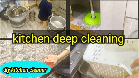 Kitchen Deep Cleaning Daily Routine Vlog Cleaning Motivation Youtube