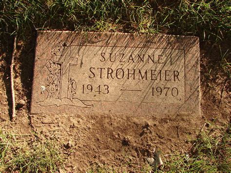 Suzanne Marie Strohmeier 1943 1970 Find A Grave Memorial