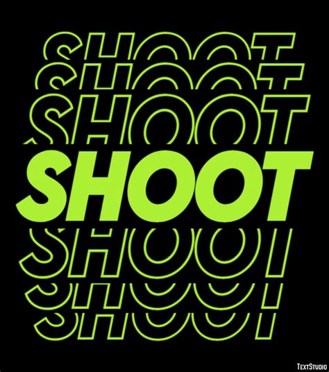Shoot Text Effect And Logo Design Word