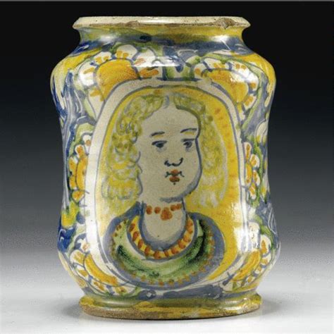 13 Albarello Calabrese In Maiolica Policroma Gerace Circa 1770