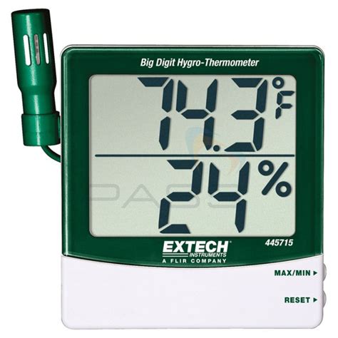 Extech 445715 Humidity And Temperature Indicator W Remote Sensor