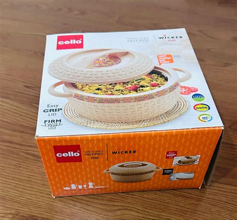 Cello Insulated Hot Pot 2 5L Furniture Home Living Kitchenware Tableware Cookware