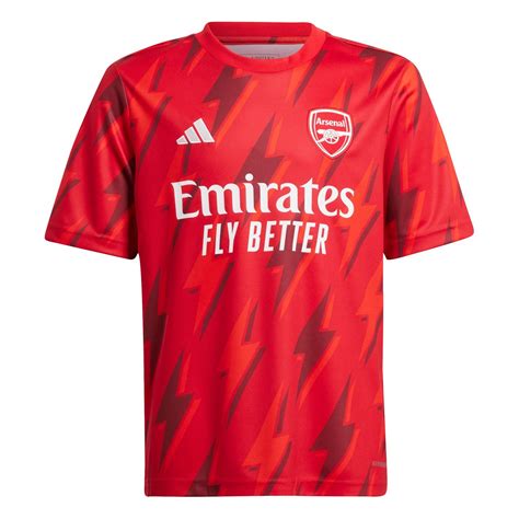 adidas | Arsenal Pre Match Shirt 2023 2024 Juniors | Scarlet Red ...