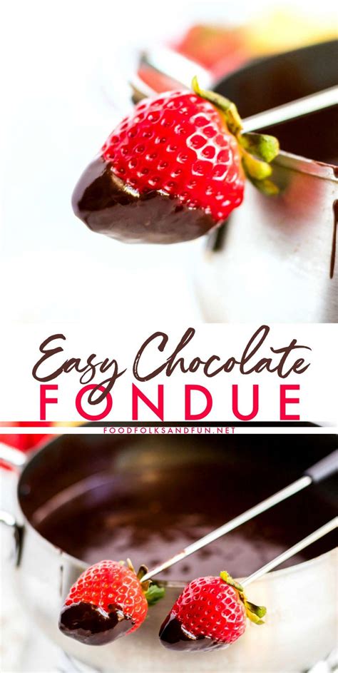 Easy Chocolate Fondue Recipe & a Fondue Set Giveaway!