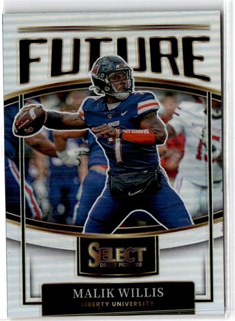 2022 Panini Select Draft Picks F MW Malik Willis Future Silver Prizm