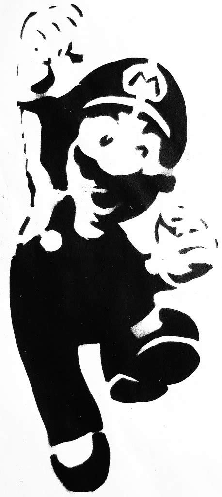 Mario Stencil Vettore