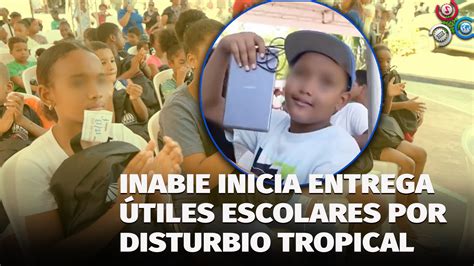 Inabie inicia entrega útiles escolares a afectados por disturbio