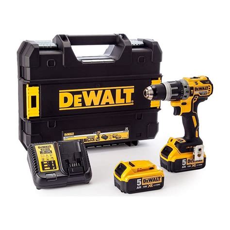 Wiertarko wkrętarka DEWALT z udarem 2 aku XR 18 V Li Ion 5 Ah 70 Nm