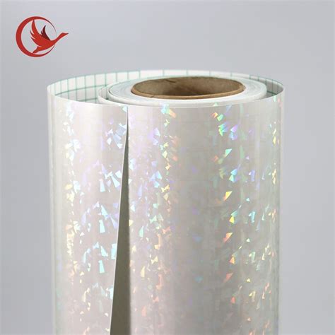 Colorful Broken Glass Holographic Cold Lamination Film For Picture